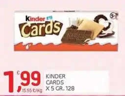 Carni e Affini Supermercati Kinder Cards offerta
