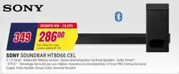 Trony Sony Soundbar HTB D60.CEL offerta