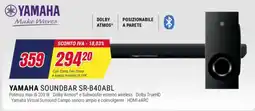 Trony Yamaha Soundbar SR-B40ABL offerta