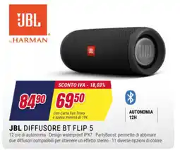 Trony JBL Diffusore BT Flip 5 offerta