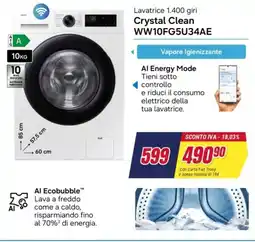Trony Lavatrice Crystal Clean offerta