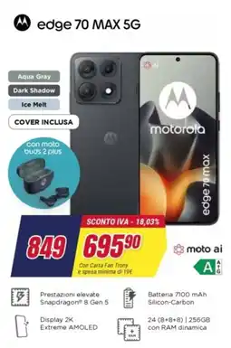 Trony motorola edge 70 MAX 5G offerta