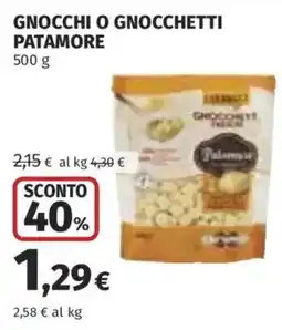 Coop Superstore Gnocchi o gnocchetti Patamore offerta