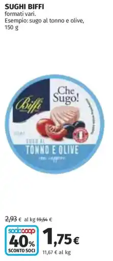 Coop Superstore Che Sugo! Sugo al tonno e olive offerta
