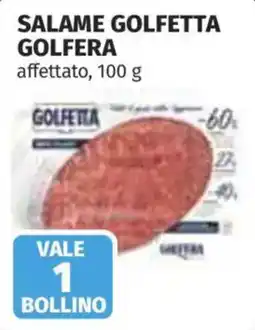 Coop Superstore Salame golfetta golfera offerta