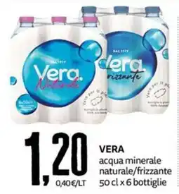 PRO7 Supermercati Vera acqua minerale naturale/frizzante offerta