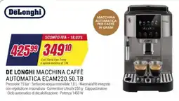 Trony DeLonghi macchina caffè automatica offerta
