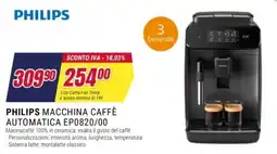 Trony Philips macchina caffè automatica EP0820/00 offerta