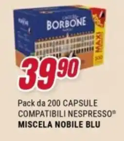Trony Caffè Borbone Miscela Nobile Blu offerta