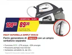 Trony Polti vaporella simply vs10.12 offerta