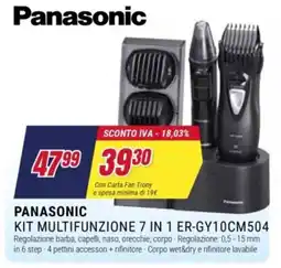Trony Panasonic Kit Multifunzione 7 in 1 offerta