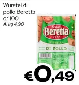 MAX Supermercati Wurstel di pollo Beretta offerta