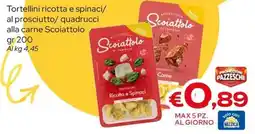 MAX Supermercati Tortellini Ricotta e Spinaci Scoiattolo offerta