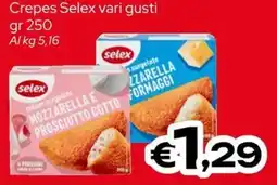MAX Supermercati Crepes Selex vari gusti offerta