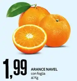 PRO7 Supermercati Arance navel con foglia offerta