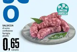 PRO7 Supermercati Salsiccia di suino offerta