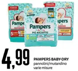 PRO7 Supermercati Pampers Baby-Dry pannolini/mutandino offerta