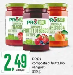 PRO7 Supermercati PRO7 composta di frutta bio offerta