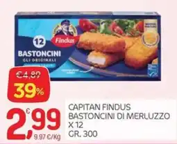 Carni e Affini Supermercati Capitan Findus Bastoncini di merluzzo offerta