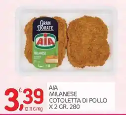 Carni e Affini Supermercati AIA Milanese Cotoletta di pollo offerta