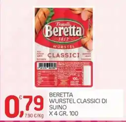 Carni e Affini Supermercati Beretta wurstel classici di suino offerta