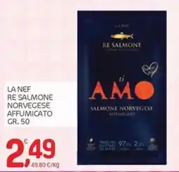 Carni e Affini Supermercati La Nef re salmone norvegese affumicato offerta