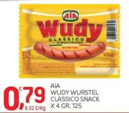 Carni e Affini Supermercati AIA Wudy Wurstel Classico Snack offerta
