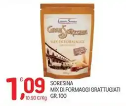 Carni e Affini Supermercati Soresina mix di formaggi grattugiati offerta
