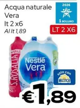 MAX Supermercati Acqua naturale Vera offerta