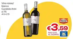 MAX Supermercati Vino rosso/bianco Curatolo Arini offerta