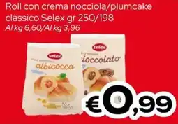 MAX Supermercati Roll con crema nocciola/plumcake classico Selex offerta