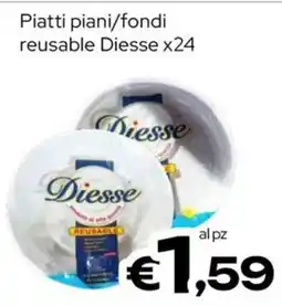 MAX Supermercati Piatti piani/fondi reusable Diesse offerta