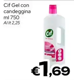 MAX Supermercati Cif Gel con candeggina offerta