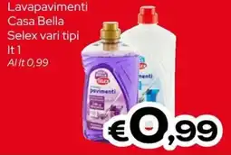 MAX Supermercati Lavapavimenti Casa Bella Selex offerta