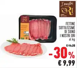 Conad Fettine sottilissime di suino I nostri ori offerta