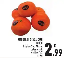 Conad Mandarini senza semi Tango offerta