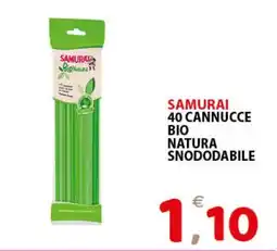 Il Centro Superstore Samurai cannucce bio natura snododabile offerta