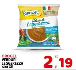 Il Centro Superstore Orogel verduri leggerezza offerta