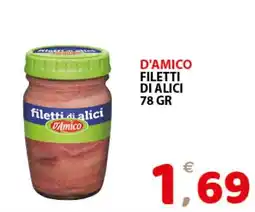 Il Centro Superstore Filetti di alici D'Amico offerta