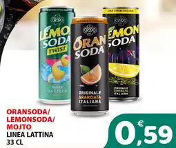 Il Centro Superstore Oransoda/lemonsoda/mojto linea lattina offerta