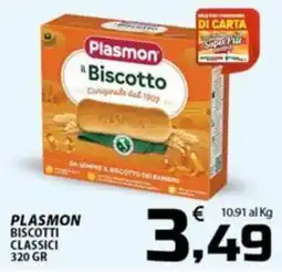 SpesaPiù Supermercati Plasmon biscotto classici offerta