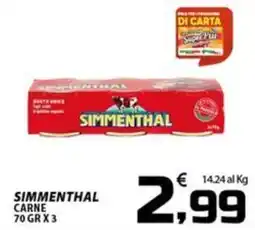 SpesaPiù Supermercati Simmenthal carne offerta