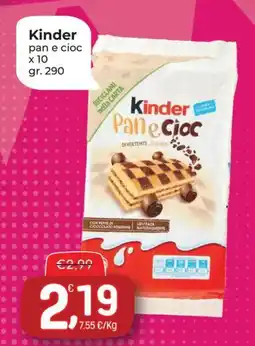 Carni e Affini Supermercati Kinder pan e cioc offerta