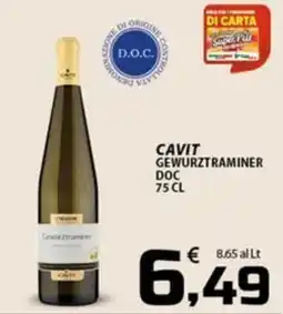 SpesaPiù Supermercati Cavit Gewurztraminer offerta