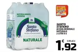 SpesaPiù Supermercati Santo Stefano acqua oligominerale naturale offerta