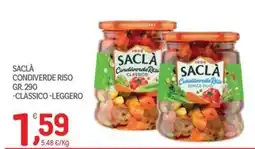 Carni e Affini Supermercati Saclà Condiverde Riso offerta
