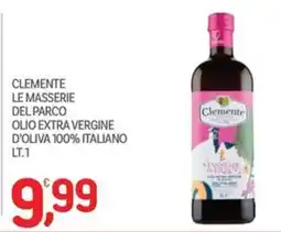 Carni e Affini Supermercati Clemente le masserie del parco olio extra vergine d'oliva 100% italiano offerta