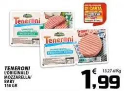 SpesaPiù Supermercati Teneroni l'originale/ mozzarella/ baby offerta