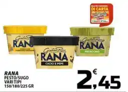 SpesaPiù Supermercati Rana pesto/sugo offerta