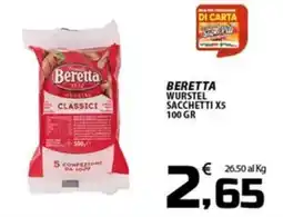 SpesaPiù Supermercati Beretta wurstel classici offerta